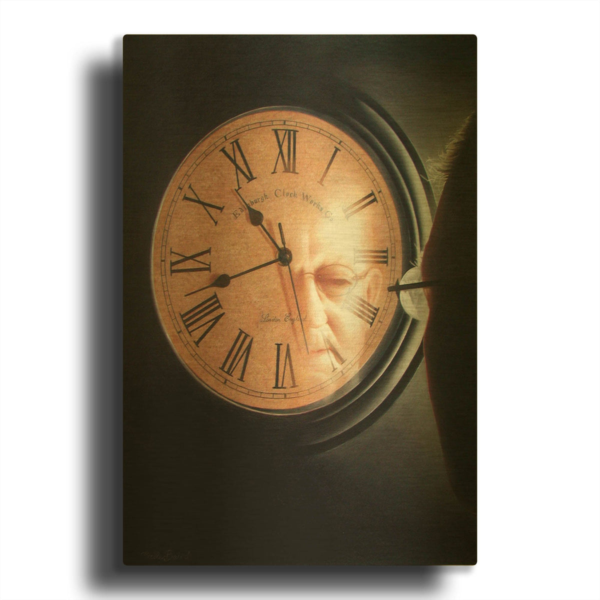 'Time to Reflect' By Cecile Baird Gold Metal Wall Art