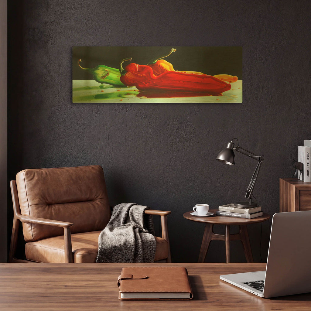 'Too Hot to Handle' By Cecile Baird Gold Metal Wall Art