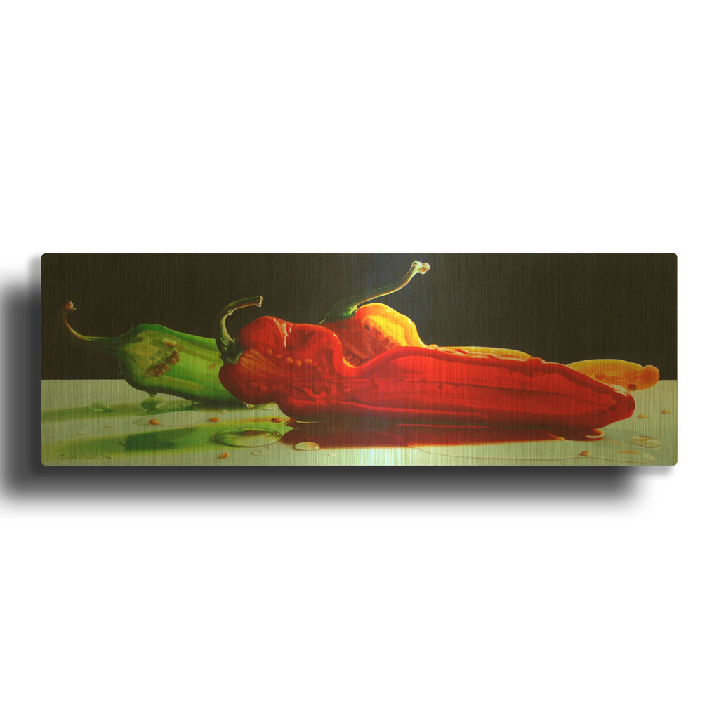 'Too Hot to Handle' By Cecile Baird Gold Metal Wall Art