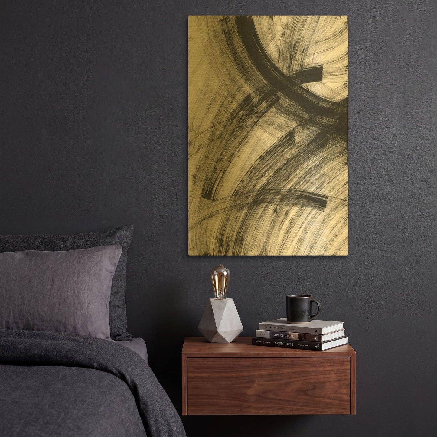 'Noctilucent' By Natasha Gold Metal Wall Art