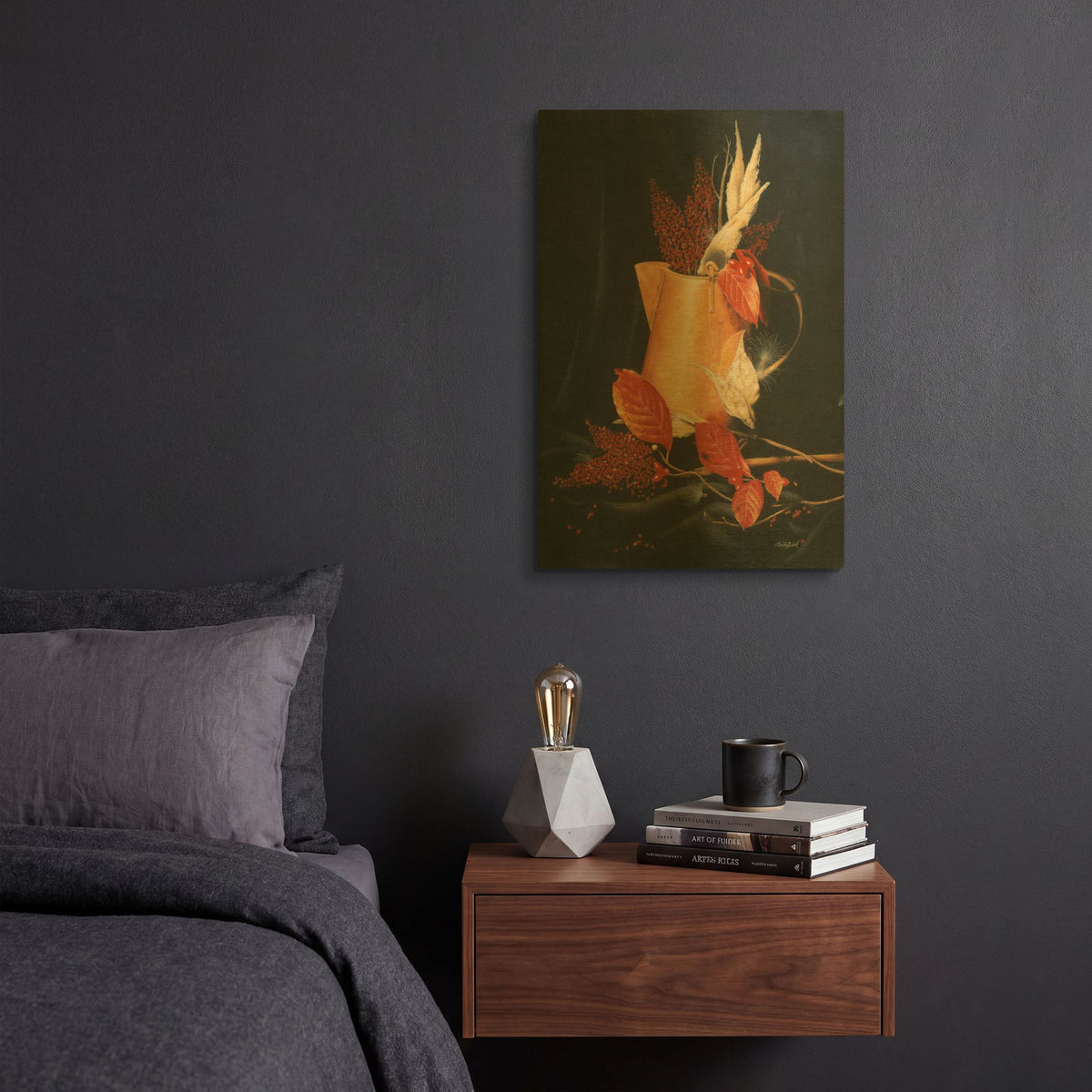 'Autumn' By Cecile Baird Gold Metal Wall Art
