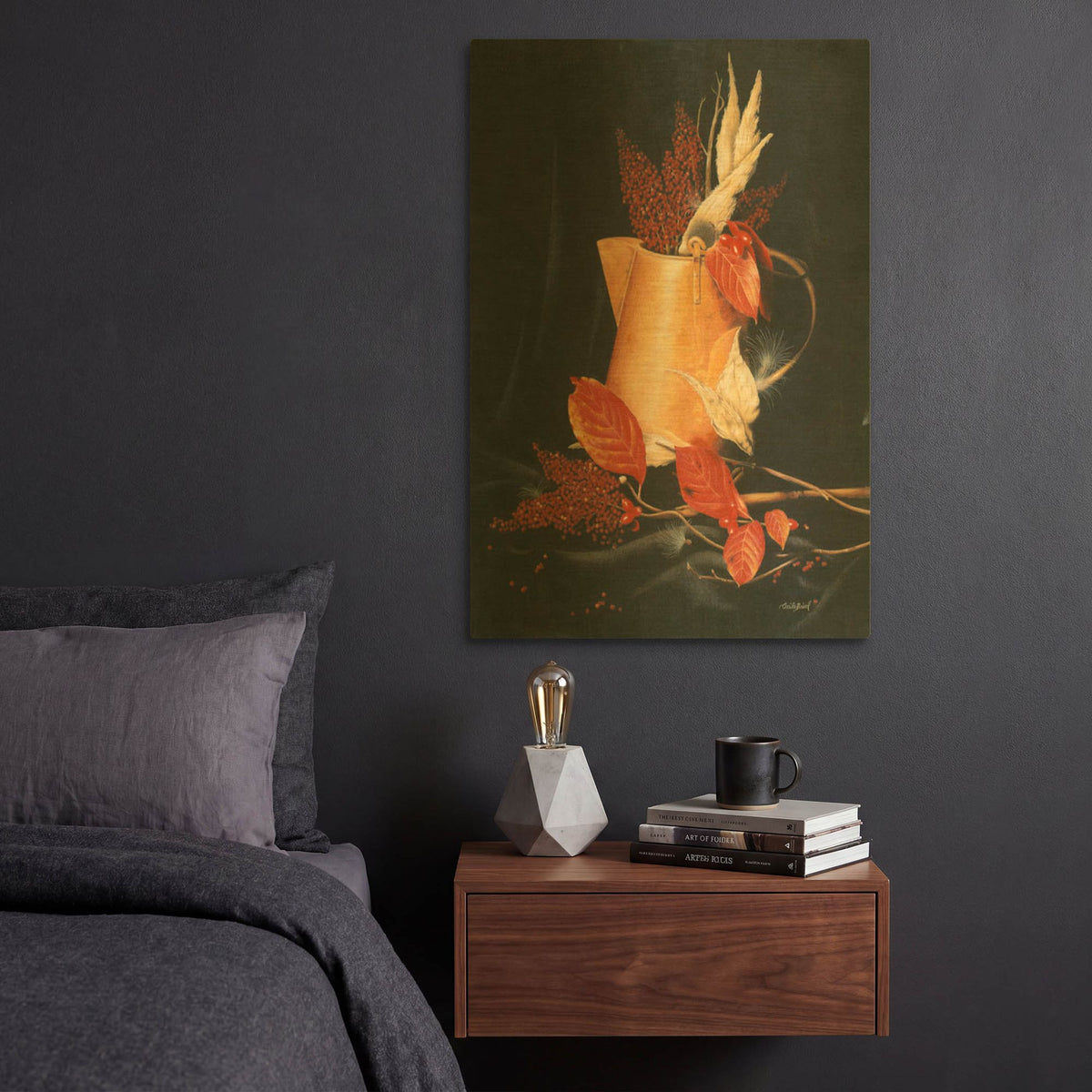 'Autumn' By Cecile Baird Gold Metal Wall Art