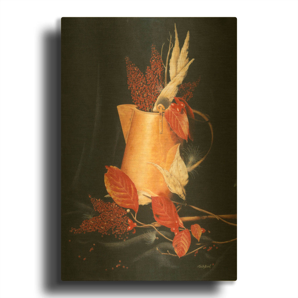 'Autumn' By Cecile Baird Gold Metal Wall Art