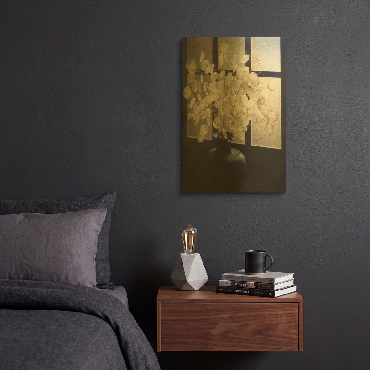 'Morning Light' By Cecile Baird Gold Metal Wall Art