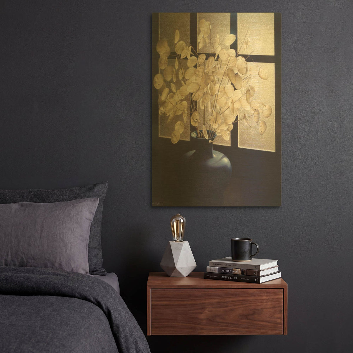 'Morning Light' By Cecile Baird Gold Metal Wall Art