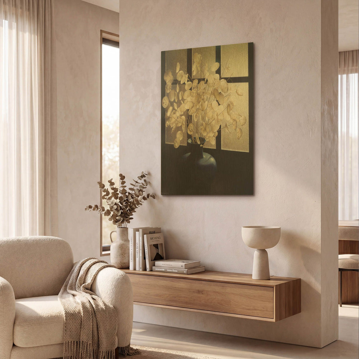 'Morning Light' By Cecile Baird Gold Metal Wall Art