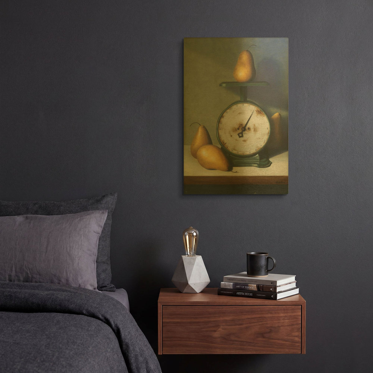 'Two Pound Pear' By Cecile Baird Gold Metal Wall Art