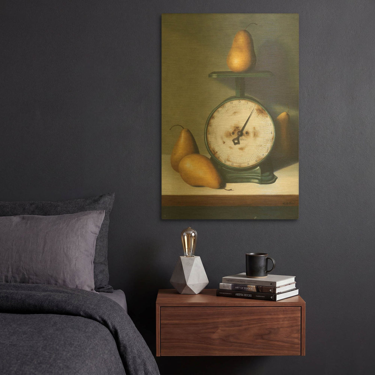 'Two Pound Pear' By Cecile Baird Gold Metal Wall Art