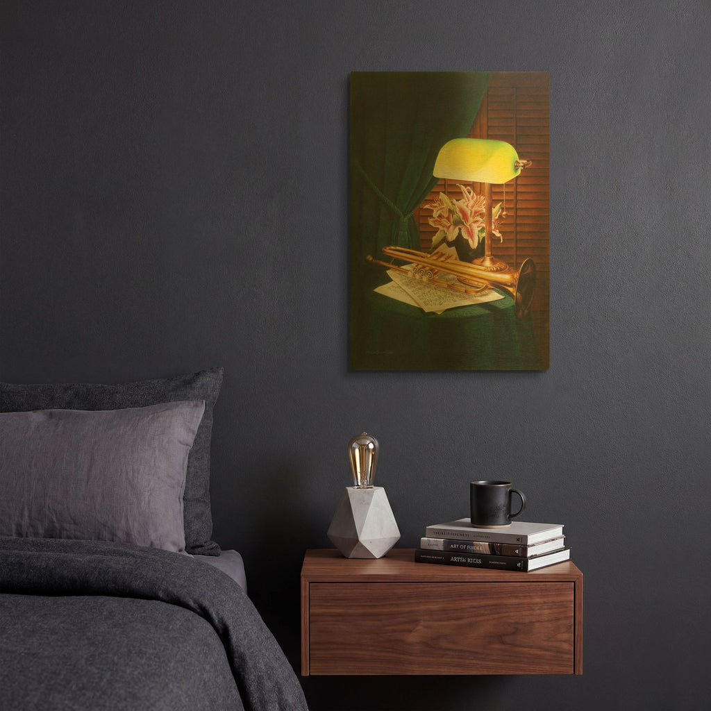 'Predlude' By Cecile Baird Gold Metal Wall Art