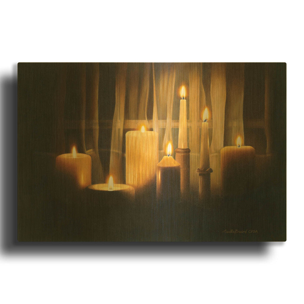 'Burning Bright' By Cecile Baird Gold Metal Wall Art