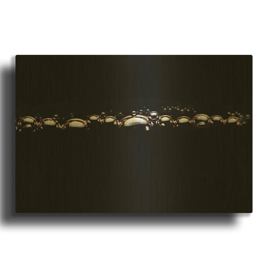 'Coke Bubbles' By Clive Branson Gold Metal Wall Art