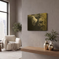'Defeat Copy' By Clive Branson Gold Metal Wall Art