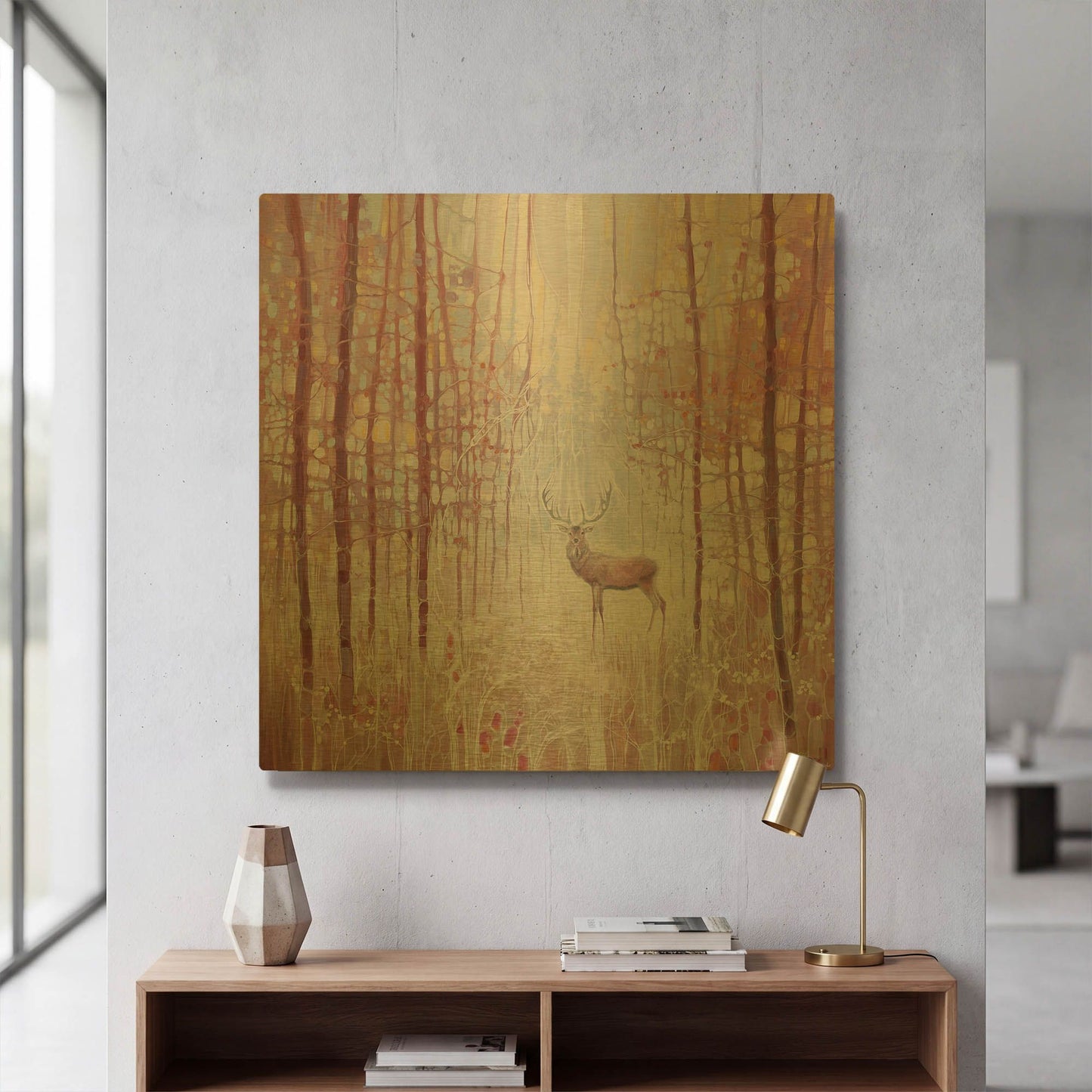 'Fros King' By Gill Bustamante Gold Metal Wall Art