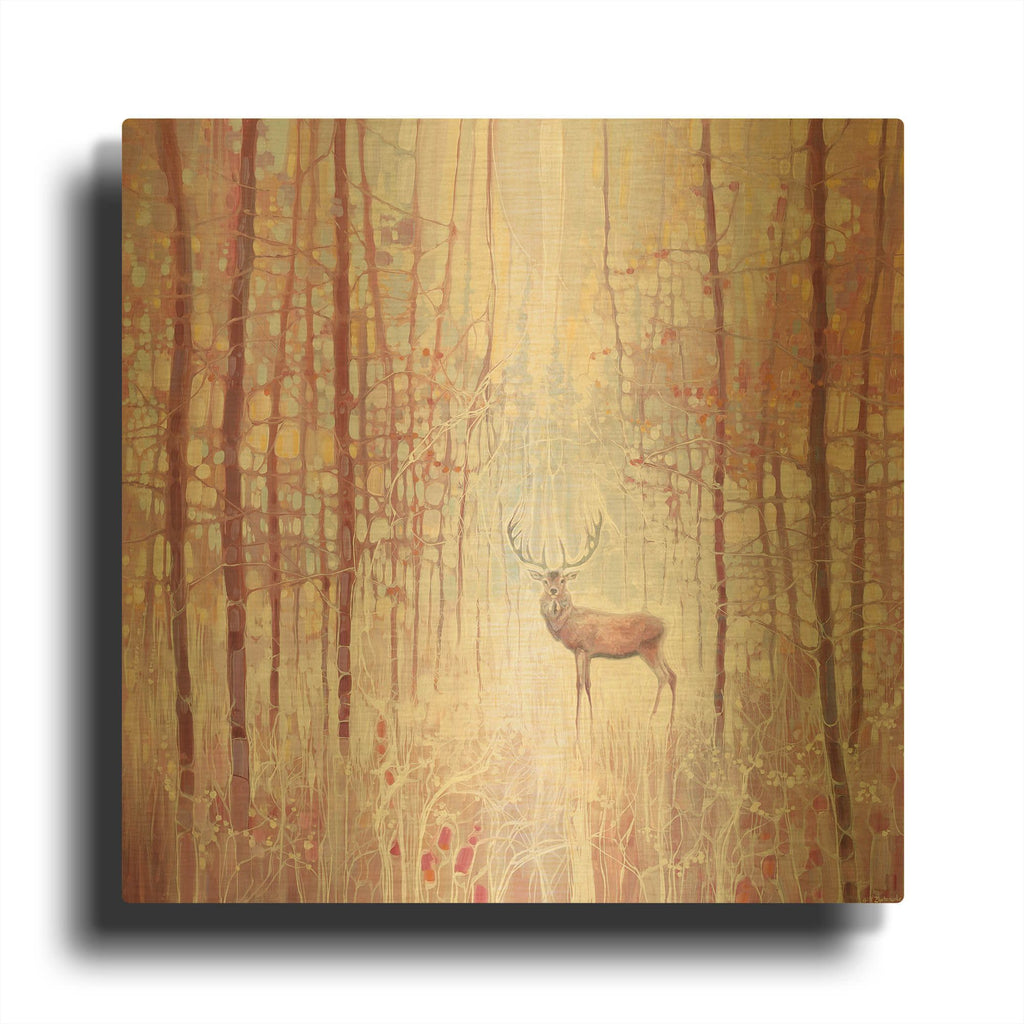 'Fros King' By Gill Bustamante Gold Metal Wall Art