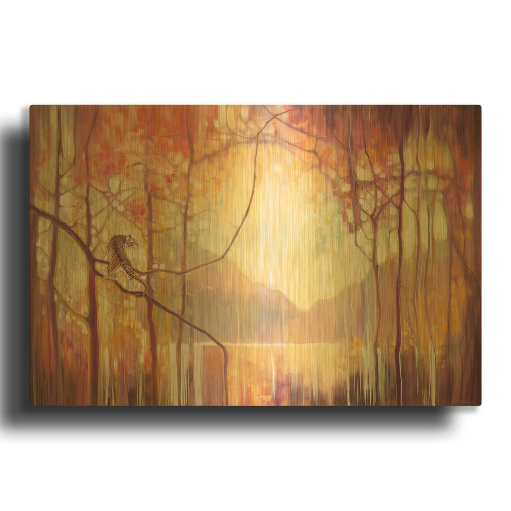 'In Another Place' By Gill Bustamante Gold Metal Wall Art