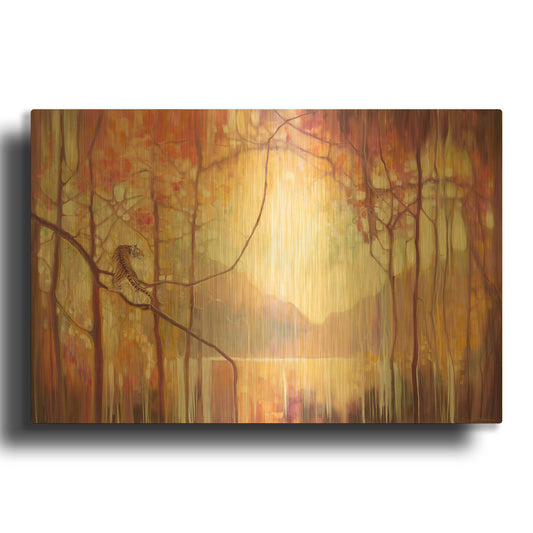 'In Another Place' By Gill Bustamante Gold Metal Wall Art