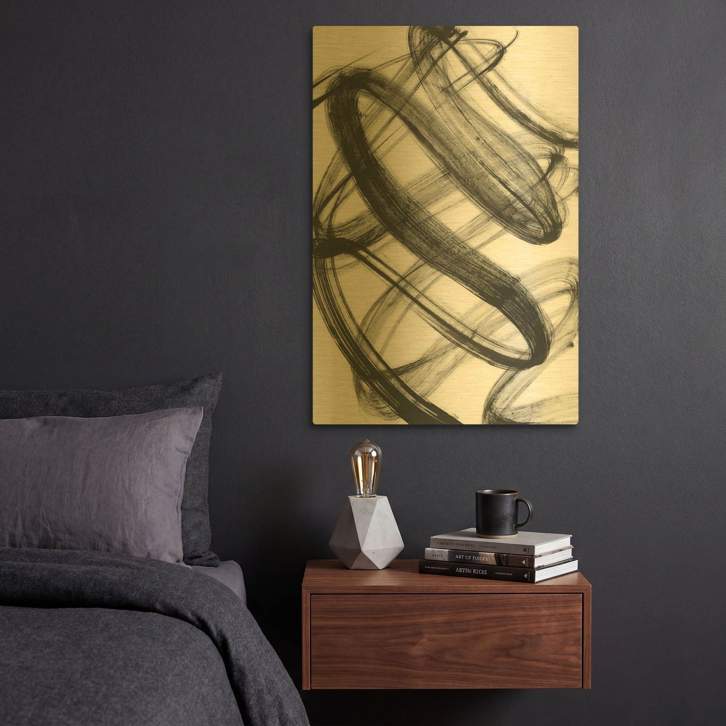 'Lahar' By Natasha Gold Metal Wall Art