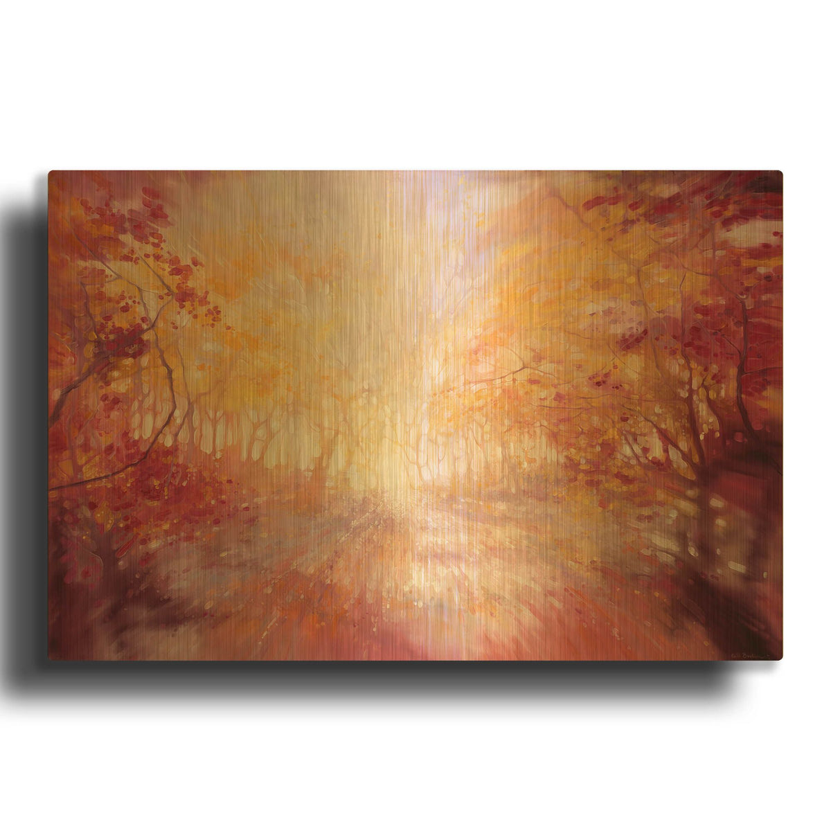 'Nature Calls' By Gill Bustamante Gold Metal Wall Art