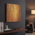 'Robins Song' By Gill Bustamante Gold Metal Wall Art
