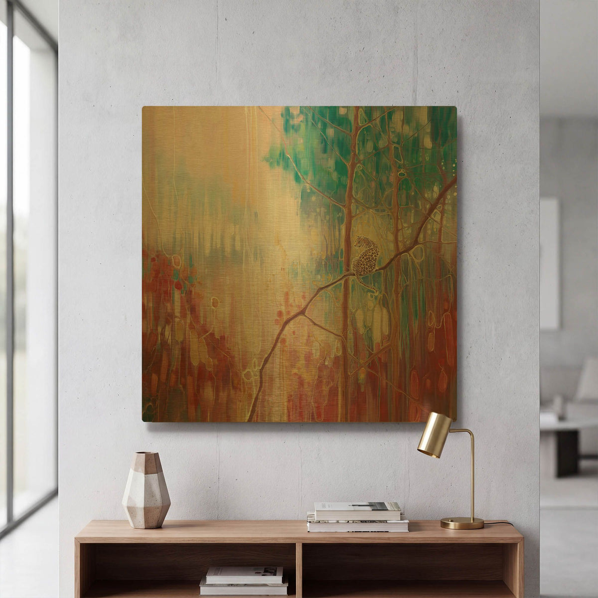 'Weaving Magic' By Gill Bustamante Gold Metal Wall Art