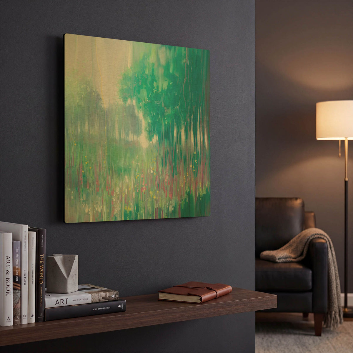 'June Melody' By Gill Bustamante Gold Metal Wall Art