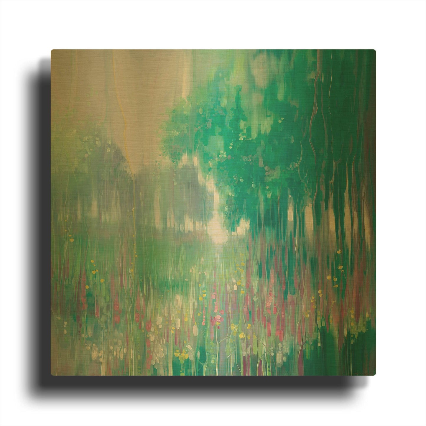 'June Melody' By Gill Bustamante Gold Metal Wall Art