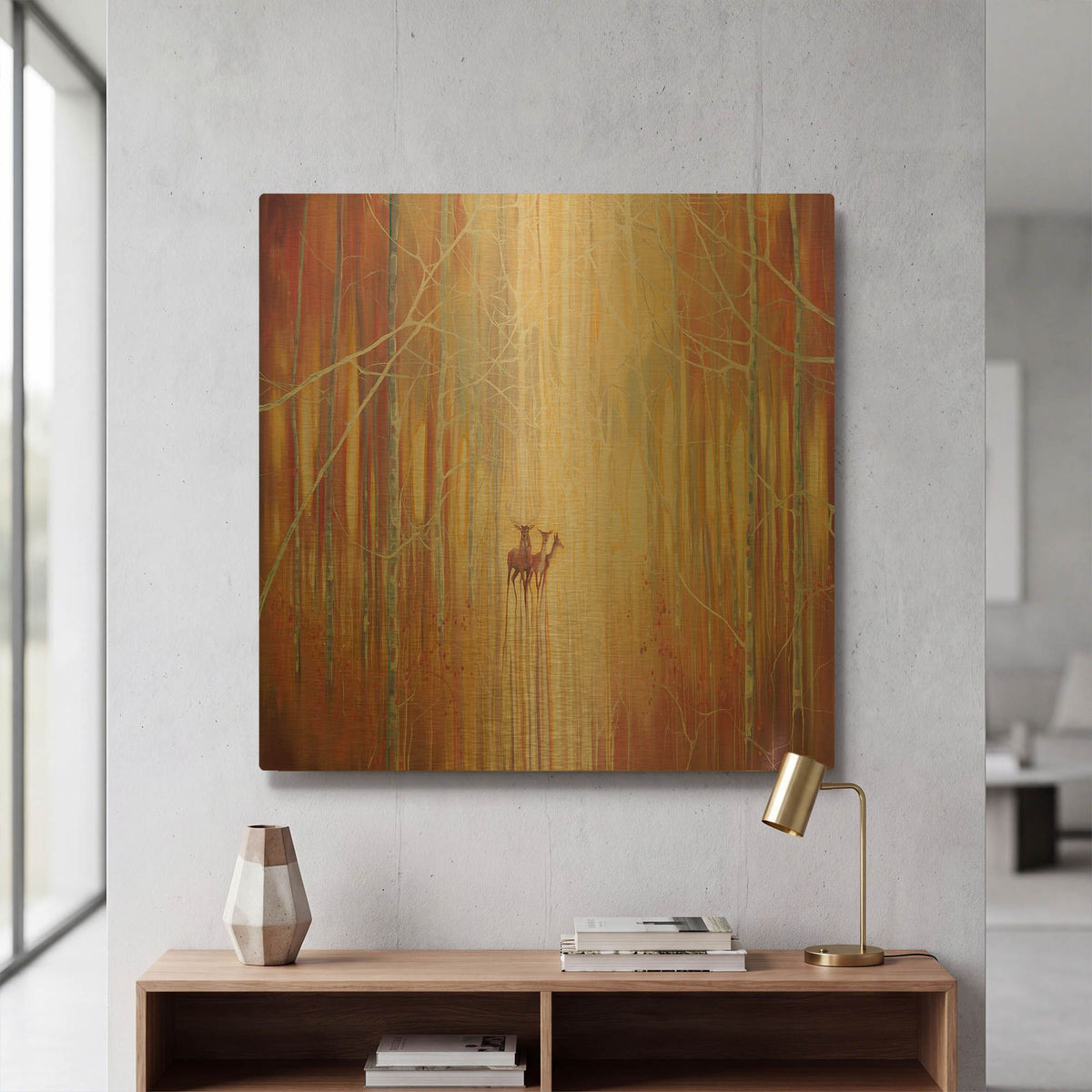 'Manifestation' By Gill Bustamante Gold Metal Wall Art