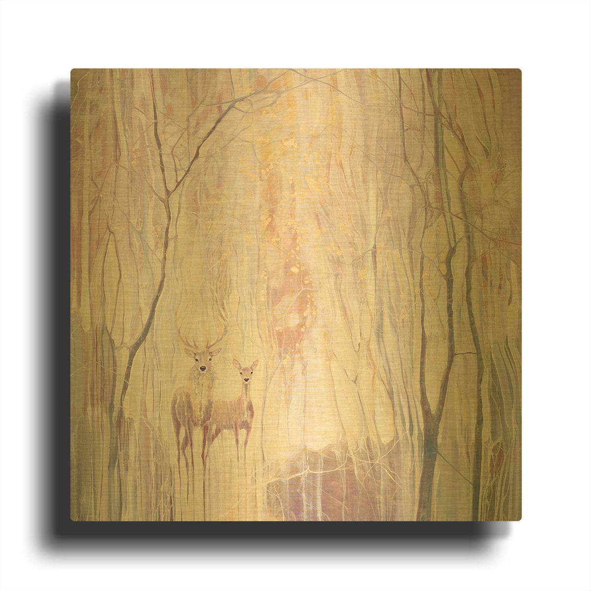 'Ethereal' By Gill Bustamante Gold Metal Wall Art