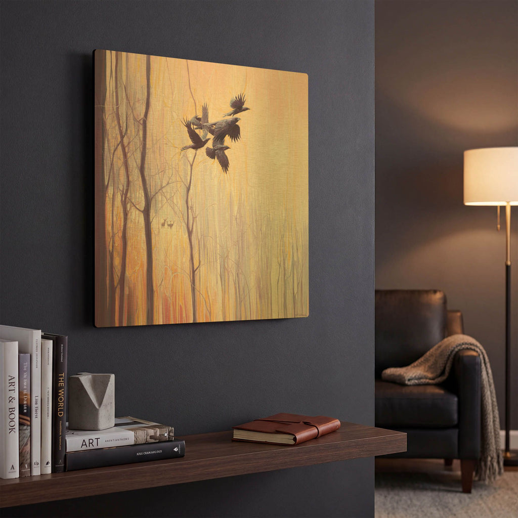 'Forest Dynasties' By Gill Bustamante Gold Metal Wall Art