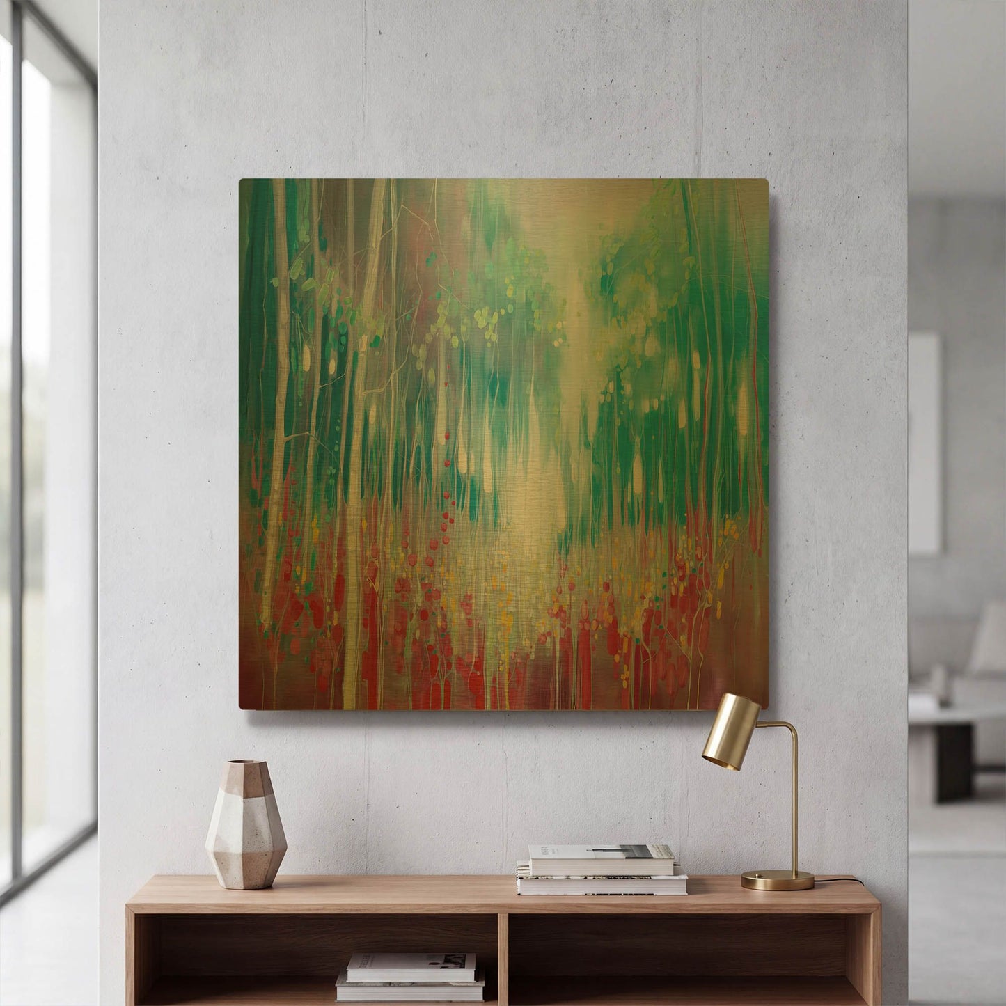 'Roaring Summer' By Gill Bustamante Gold Metal Wall Art