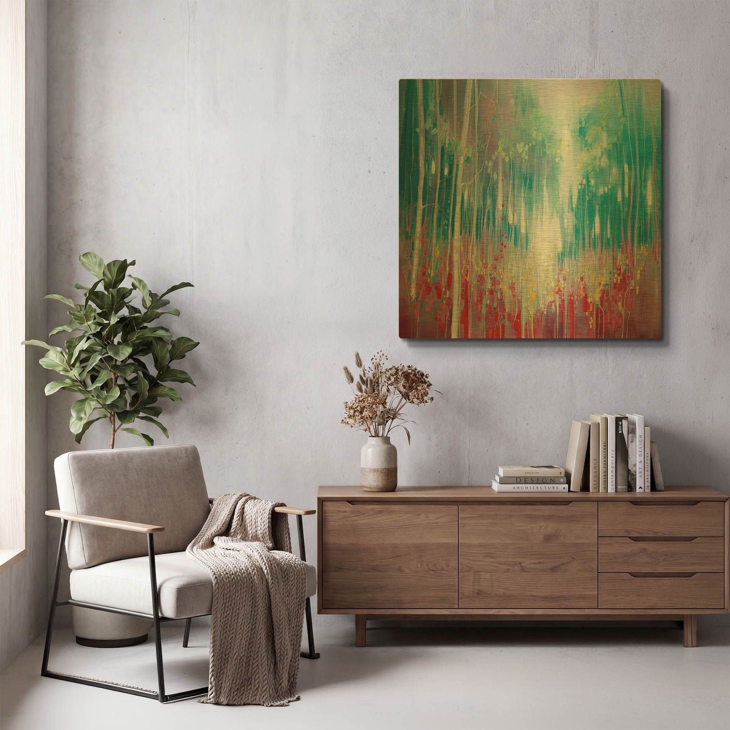 'Roaring Summer' By Gill Bustamante Gold Metal Wall Art