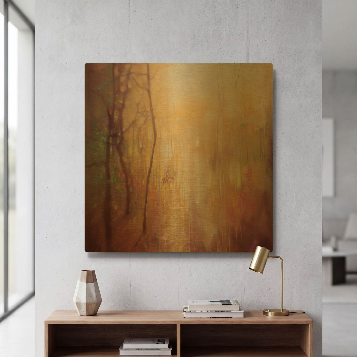 'Something Changes' By Gill Bustamante Gold Metal Wall Art