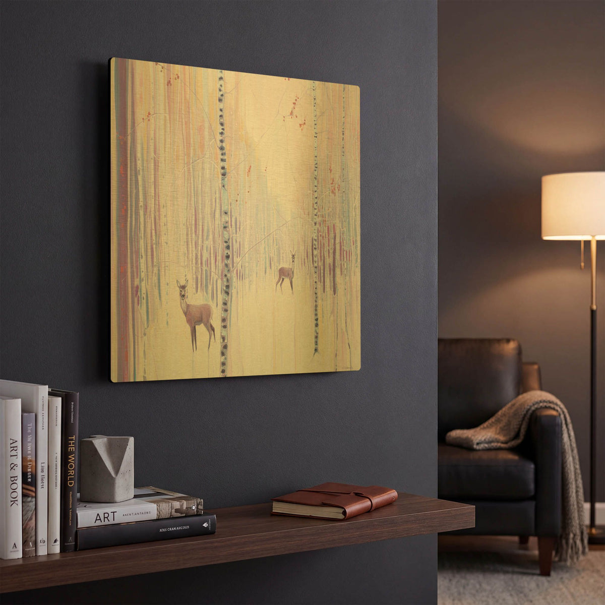 'Spirits Of Winter' By Gill Bustamante Gold Metal Wall Art