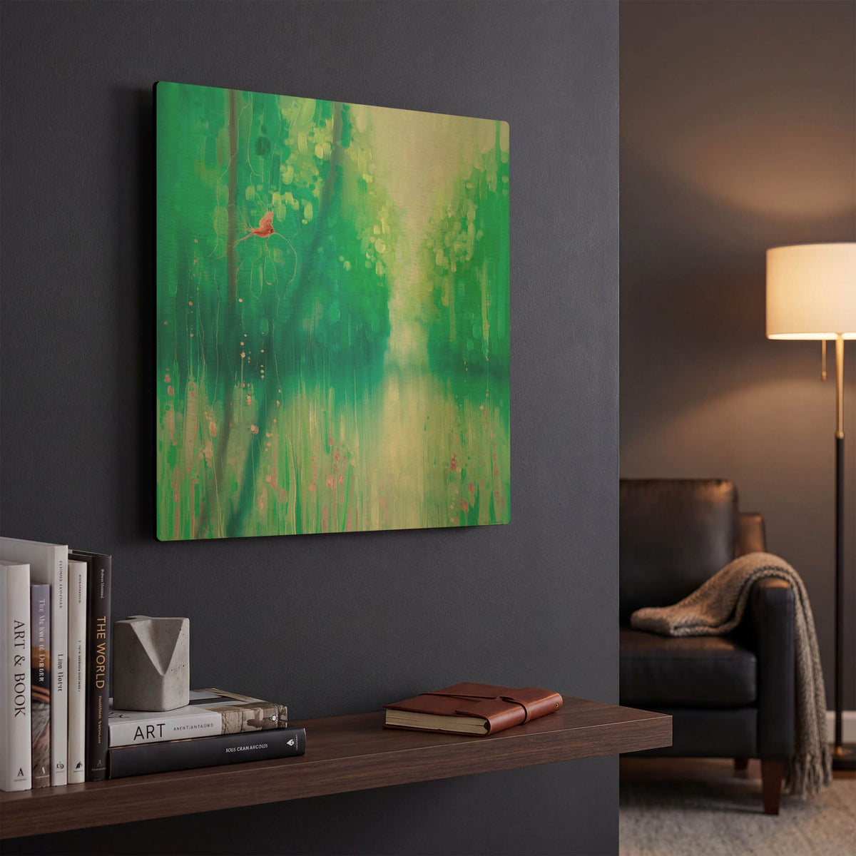 'Summer Time Warp' By Gill Bustamante Gold Metal Wall Art