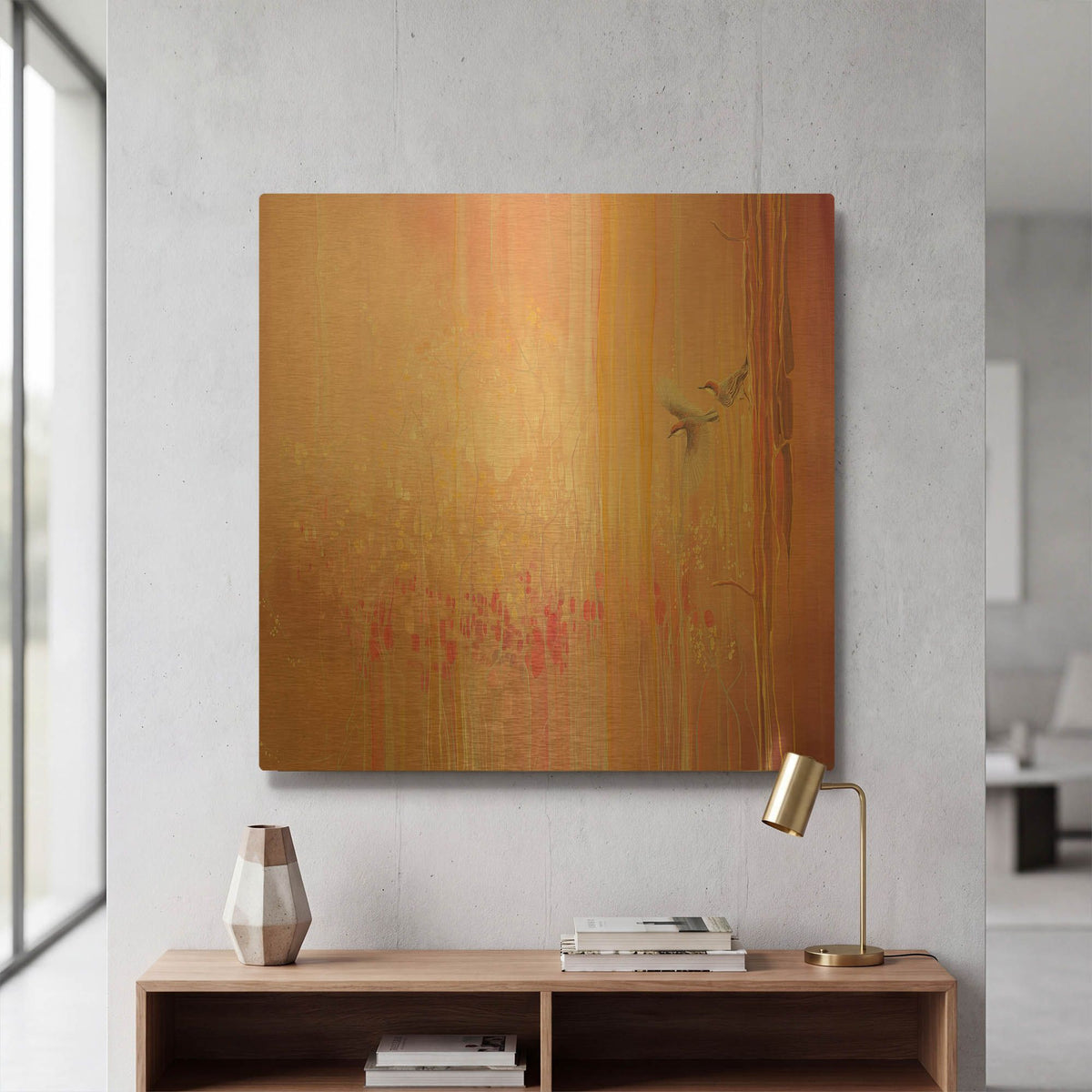 'A Piece Of Magic' By Gill Bustamante Gold Metal Wall Art