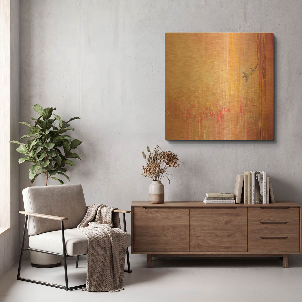 'A Piece Of Magic' By Gill Bustamante Gold Metal Wall Art