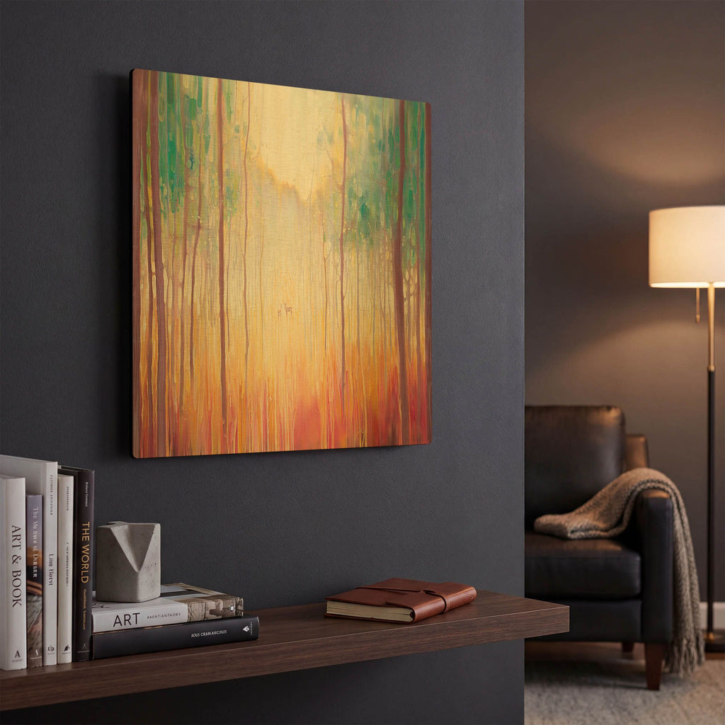 'Elusive 2' By Gill Bustamante Gold Metal Wall Art
