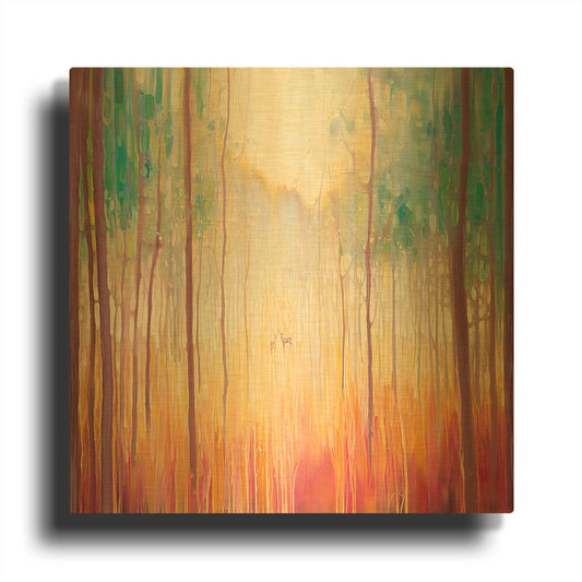 'Elusive 2' By Gill Bustamante Gold Metal Wall Art