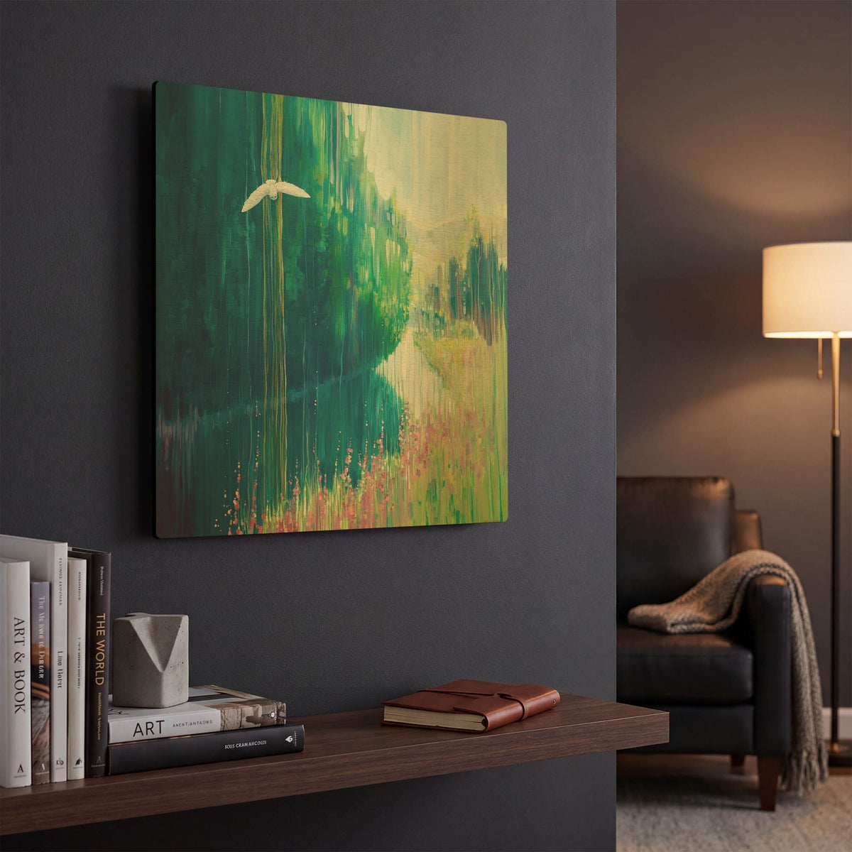 'Enchanted' By Gill Bustamante Gold Metal Wall Art