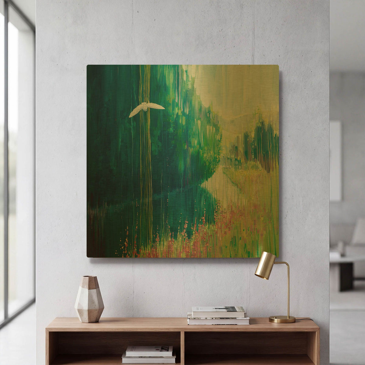 'Enchanted' By Gill Bustamante Gold Metal Wall Art
