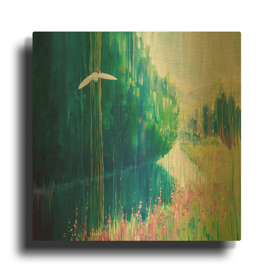 'Enchanted' By Gill Bustamante Gold Metal Wall Art