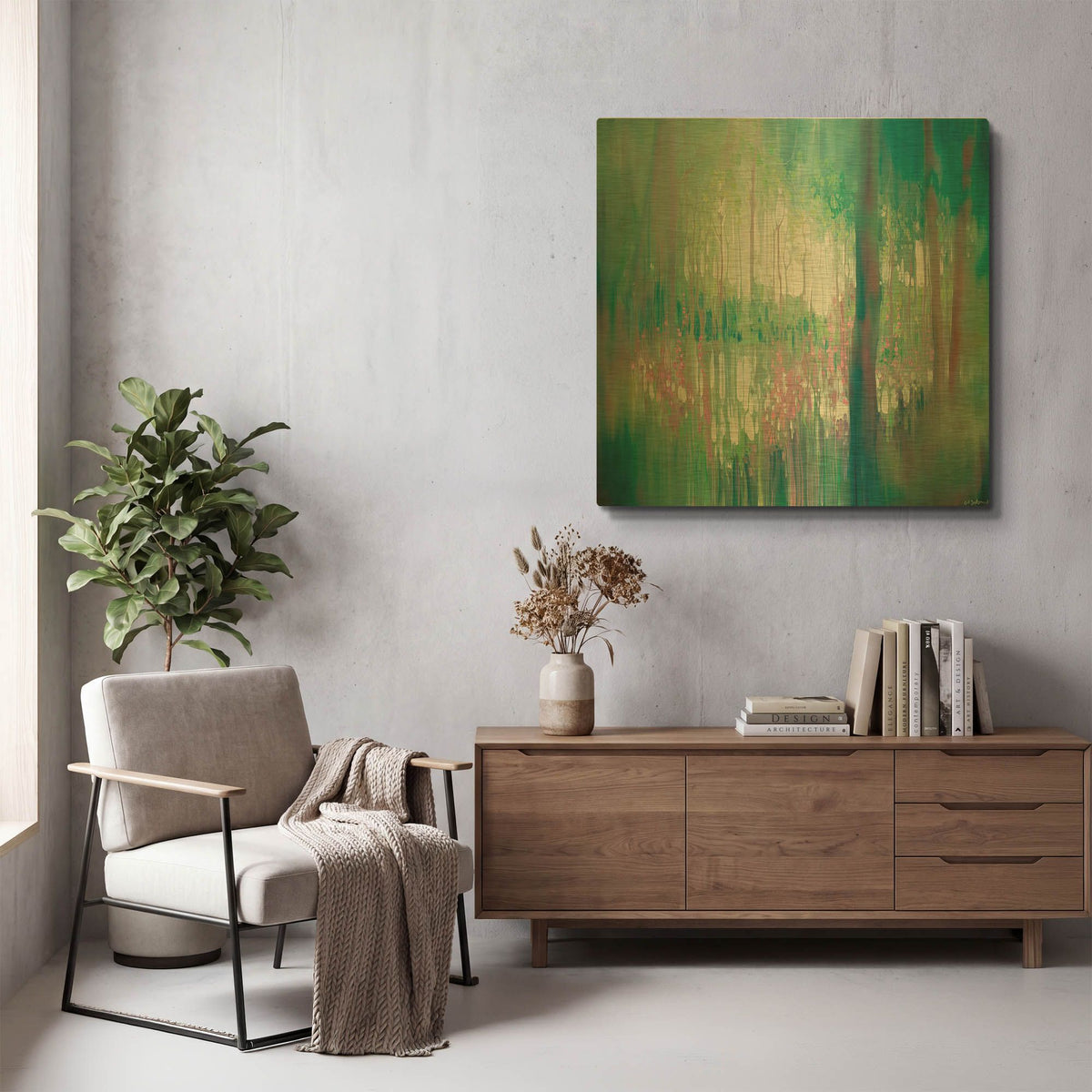 'The Discovery' By Gill Bustamante Gold Metal Wall Art