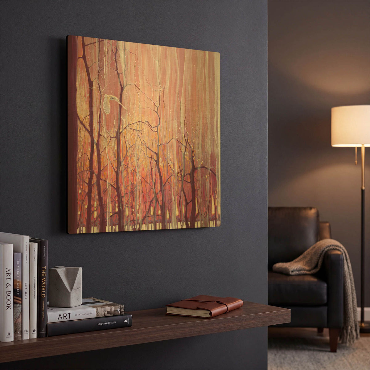 'Twilight Grace' By Gill Bustamante Gold Metal Wall Art