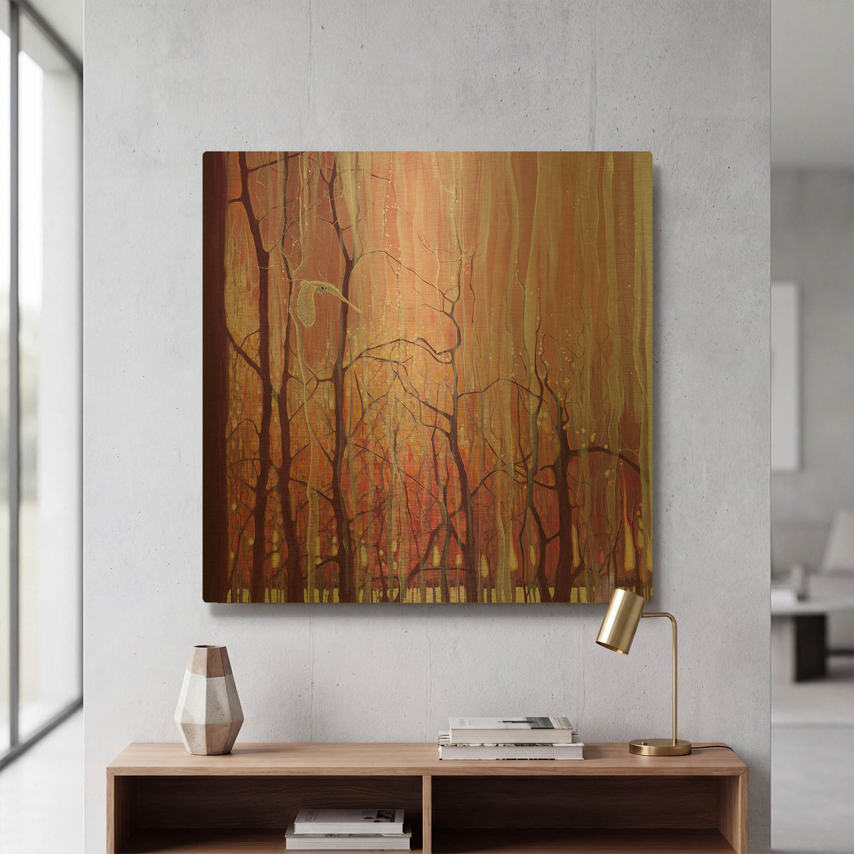 'Twilight Grace' By Gill Bustamante Gold Metal Wall Art