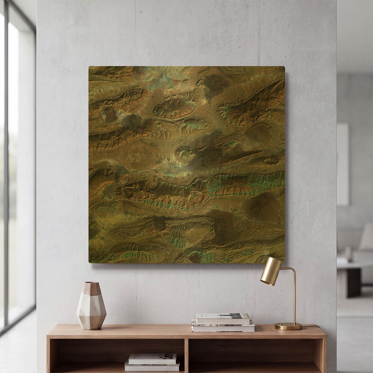 'Earth As Art Salt Glaciers' By NASA Earth As Art Gold Metal Wall Art