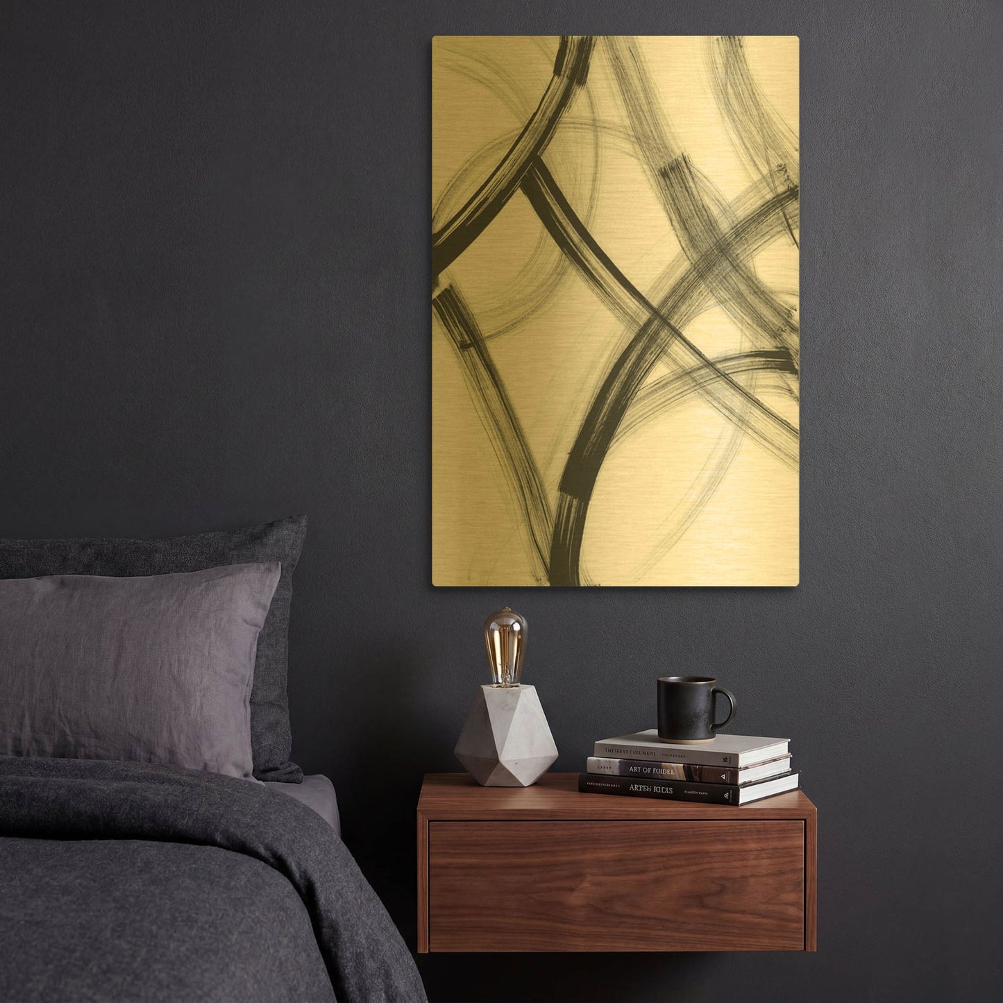 'Wye' By Natasha Gold Metal Wall Art