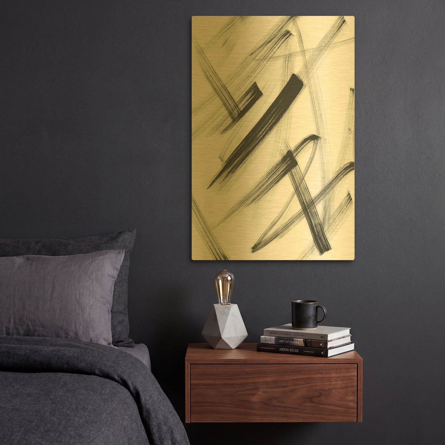 'Ammil' By Natasha Gold Metal Wall Art