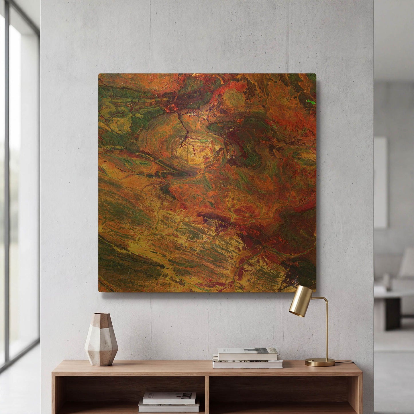 'Earth As Art Australian Iron' By NASA Earth As Art Gold Metal Wall Art