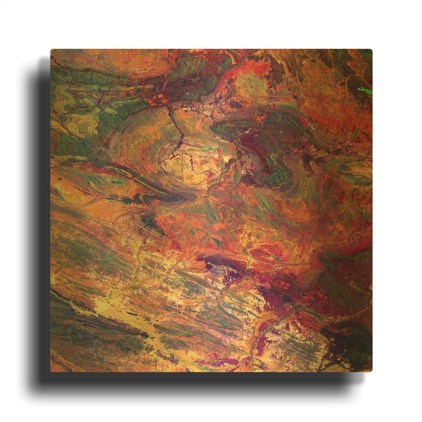 'Earth As Art Australian Iron' By NASA Earth As Art Gold Metal Wall Art