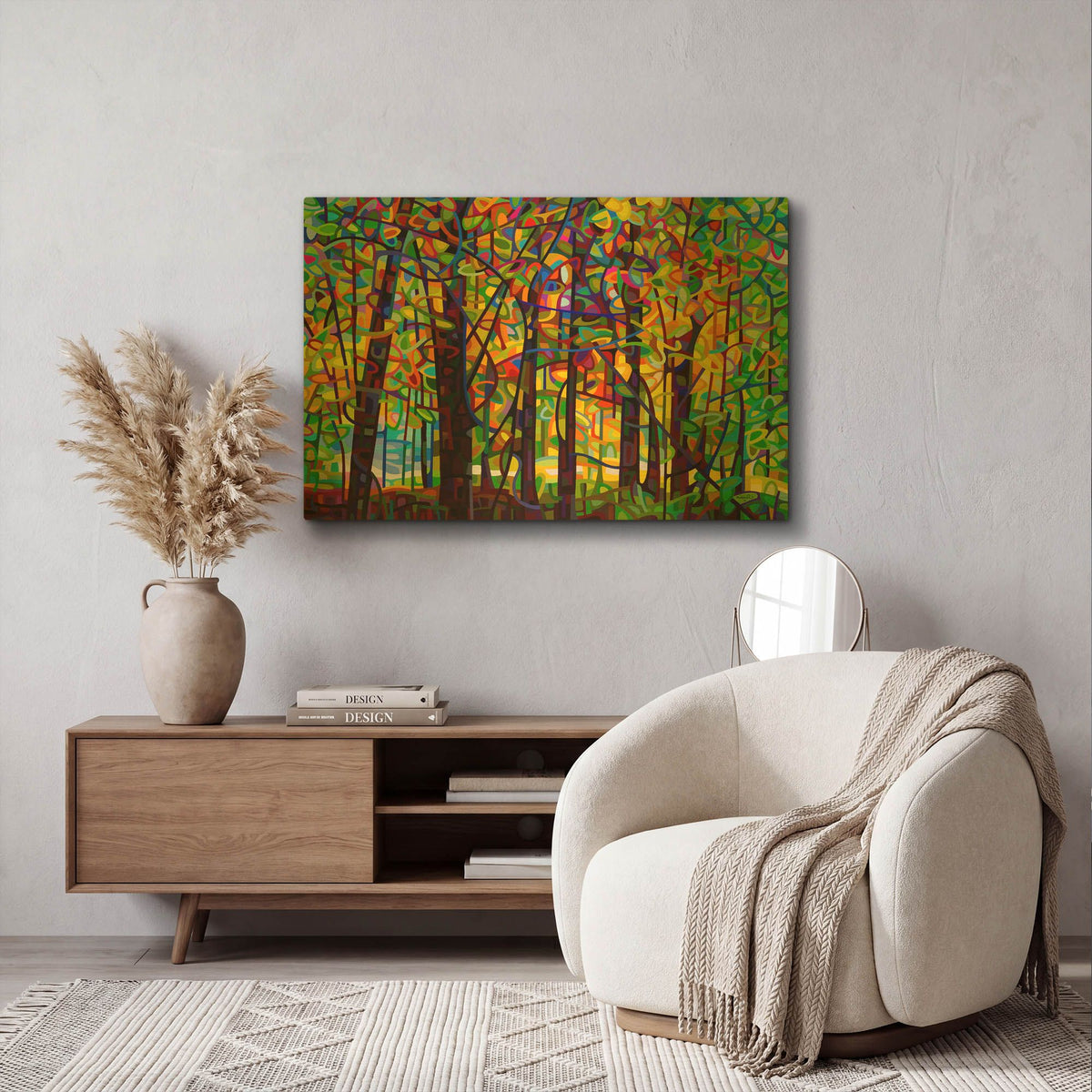 'Standing Room Only' By Mandy Budan Gold Metal Wall Art